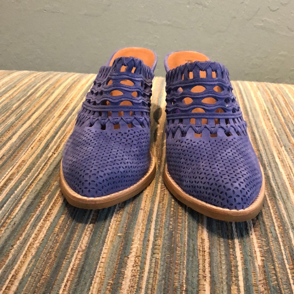 Blue sandals